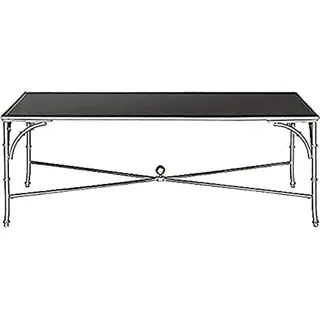 Safavieh Glam Accent Table with Iron Legs, in Gold and Clear, 66 X 127 X 45.72