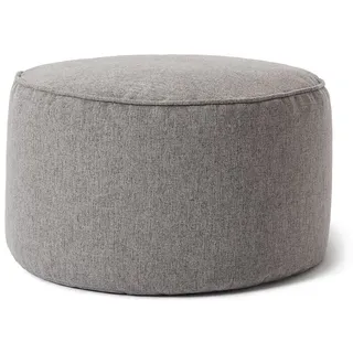 Lumaland Sitzhocker Pouf Comfort Line 50l - 25 x 45 cm - Indoor - Hellgrau