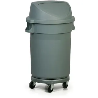 Mobiler plastik Behälter, mit Deckel, 80 l