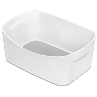 Leitz MyBox Aufbewahrungsschale, matte Oberfläche, wasserdichte Aufbewahrungsbox, BPA-frei und lebensmittelecht, weiß/grau, 52571001