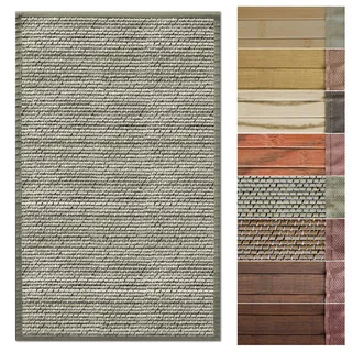Floordirekt Bambusteppich Bambusmatte mit Stoffrahmen | Natur Design in vielen Farben & Größen (150 x 200 cm, Panda Natur)