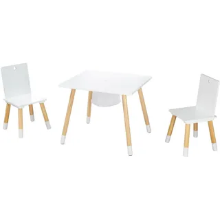 Roba Sitzgruppe, Weiß, Holzwerkstoff, 2-Sitzer, Quadratisch, 60x54x50 cm, Kinder- & Jugendzimmer, Kindermöbel, Kindersitzmöbel & -tische, Kindersitzgruppen