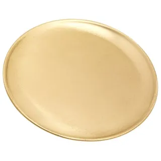 NKlaus Kerzenhalter Klassischer Untersetzer Ø17cm Messing Poliert Kerz goldfarben Ø 17 cm