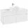 Waschbeckenunterschrank 120 x 55 cm Glossy White