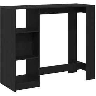 vidaXL Bartisch 124 x 46 x 103,5 cm Schwarz