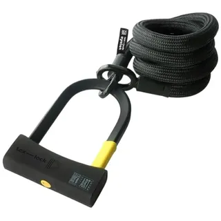 tex-lock Eyelet D-Lock 160 Onyx Black Bügelschloss