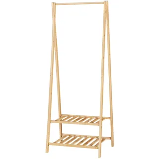 [en.casa] Öckerö Garderobenständer 150x60x40 cm beige