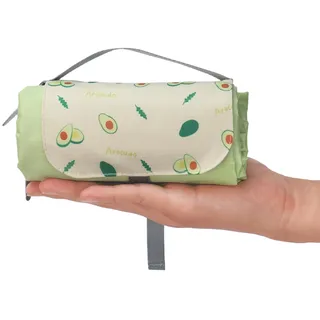 Alpteq® Picknickdecke 150x210 cm – Wasserdicht, Ultraleicht & Mini Kompakt | Klein faltbar für die Handtasche, dichte Outdoor-Decke für Picknick, Camping, Strand, Wandern & Festival | Modell BergWiese