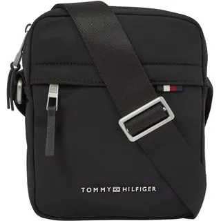 Tommy Hilfiger Herren Umhängetasche Th Signature Mini Reporter Sportlich, Schwarz (Black), Einheitsgröße - Einheitsgröße