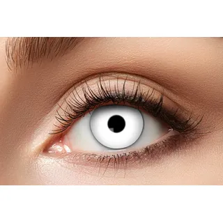 Zoelibat Eyecatcher - Farbige Kontaktlinsen für 12 Monate, White Zombie, 2 Stück