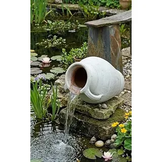 Amphore Vase mit 2 Henkeln Terracotta Tunesische Handarbeit ca.50cm hoch