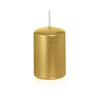 Wiedemann Kerzen Stumpenkerzen, Gold, Paraffin, 6 cm, Dekoration, Kerzen & Zubehör, Stumpenkerzen