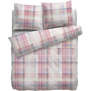 Heckett & Lane Flanell Biber Bettwäsche Lyla I Größe 135/200cm I Farbe Multi Kariert