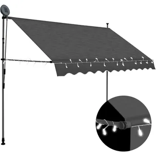 vidaXL Einziehbare Markise 250 cm grau
