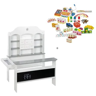 Roba Kaufladen, Grau, Holzwerkstoff, 107x125x78.5 cm, Spielzeug, Kinderspielzeug, Kaufladen & Zubehör