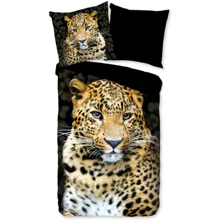 Muller Textil Rayan Leopard Schwarz 135 x 200 cm + 2 x 80 x 80 cm