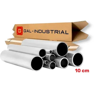 Alu Profil Rundrohr Aluminiumrohr 12x1mm fi 12 10cm + Zuschnitt nach Maß - Silber