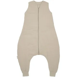 Meyco Baby Ganzjahres-Sleepoverall Musselin pre-washed 2.0 TOG, beige, 80