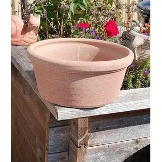 Blumenschale ø 28 cm Terracotta Terrakotta Deko Pflanztopf Blumentopf Garten