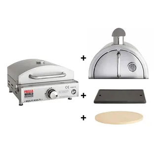 Multi-Kulti® Set 4 portabler multifunktionaler Gasgrill Campinggrill Balkongrill
