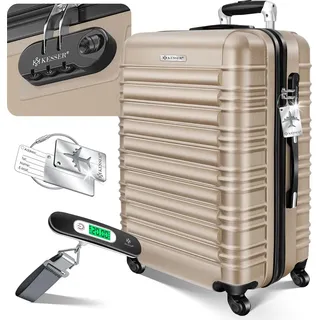 Kesser Reisekoffer 4-Rollen 66 cm / 84 l beige