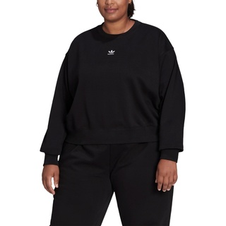 Sweatshirt ADIDAS ORIGINALS "ADICOLOR ESSENTIALS – GROSSE GRÖSSEN" Gr. 4X (56/58), schwarz (black) Damen Sweatshirts