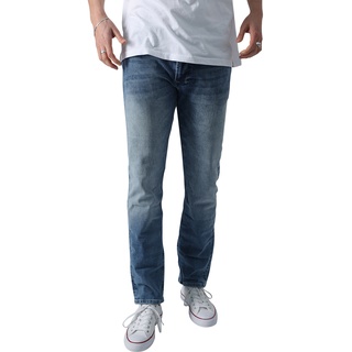 M.O.D. Herren Jeans THOMAS Comfort Fit Rabick Blau 2828 Tiefer Bund Reißverschluss W 29 L 34