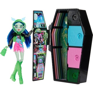 Mattel® Anziehpuppe Monster High, Skulltimate Secrets: Neon Frights, Ghoulia Yelps bunt
