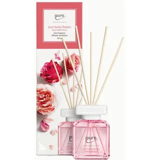 ipuro - erfrischender ipuro lovely flowers Raumduft - dezenter Raumerfrischer mit frischen & blumigen Noten - stilvoller Lufterfrischer in der Wohnung für ein puristisches Dufterlebnis 100 ml