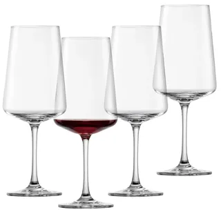 Schott Zwiesel Rotweinglas MioVino (4er-Set), moderne Weingläser für Rotwein,spülmaschinenfeste Tritan-Kristallgläser, Made in Germany (Art.-Nr. 124051)