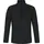 Fleecepullover Sweatshirt 1/4-Reißverschluss Schwarz XXL