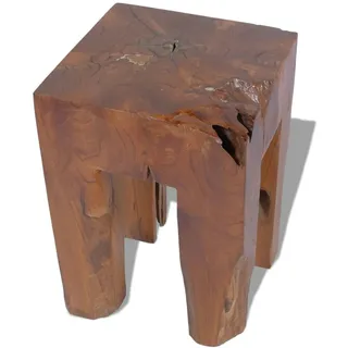 vidaXL Hocker Massivholz Teak