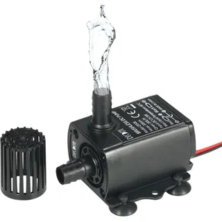 Decdeal DC12V 5 Watt Ultra-leise Mini Brushless Wasserpumpe Wasserdichte Tauch Brunnen Aquarium Umw?lz 280 L / H Aufzug 300 cm
