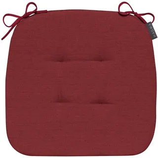 Magma Stuhlkissen Fino 41x41x3,5 cm | rot - rot