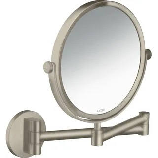 Hansgrohe Rasierspiegel Axor Uni. Circular Wandmontage, brushed nickel