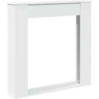 vidaXL Kaminumrandung 100 x 20 x 100 cm Weiß