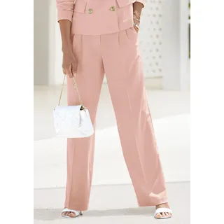Palazzohose LASCANA Gr. 38, N-Gr, rosa (rosé) Damen Hosen Strandhosen im Business-Look, elegante Anzughose mit Taschen Bestseller