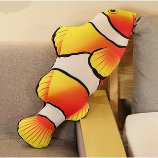 Tinisu Kuscheltier Clownfisch Kuscheltier - 30 cm Plüschtier Fisch Stofftier