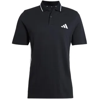 adidas Essentials 3-Streifen Piqué Kurzarm-poloshirt Black / White M