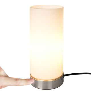 Jago® Tischlampe mit Dimmer Touchfunktion - 1er oder 2er Set, E14 / LED, dimmbar - Nachttischlampe - für Wohnzimmer, Schlafzimmer (1er)
