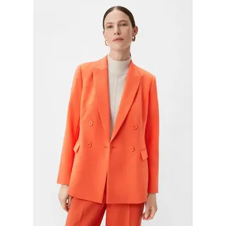 comma Jackenblazer Indoor-Blazer Blazer mit doppelreihigen Knöpfen orange