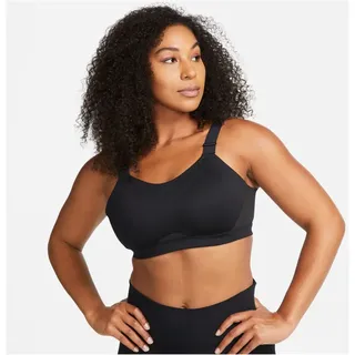 Nike Alpha verstellbarer High Support Sport-BH Damen 010 black/black/dk smoke grey/dk smoke grey S A-C