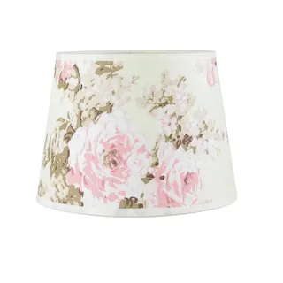 Licht-Erlebnisse Lampenschirm E14 Ø19,5cm konisch aus Stoff floral