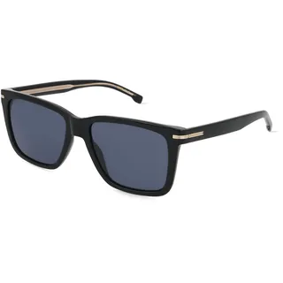 Boss 1598/S Herren-Sonnenbrille Vollrand Quadratisch Acetat-Gestell, schwarz