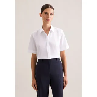 Seidensticker Hemdbluse Uni Weiß 42