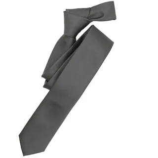 Venti "VENTI Krawatte uni", grau, 70% Polyester, 30% Seide, Krawatten
