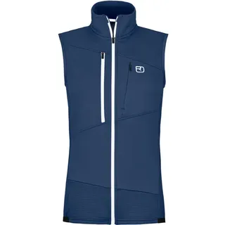 Ortovox Damen Fleece Grid Weste (Größe L, blau)