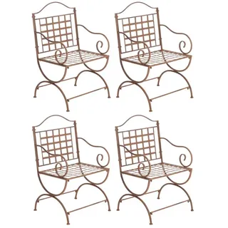 CLP Gartenstuhl (4er Set) braun