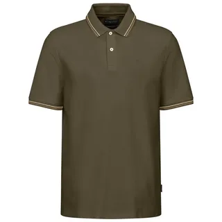 bugatti Poloshirt mit Logostickerei grün 4XL