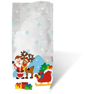 Ursus Geschenk-Bodenbeutel Geschenk-Bodenbeutel, Weihnachtsmann, (11,5 x 19 cm)
